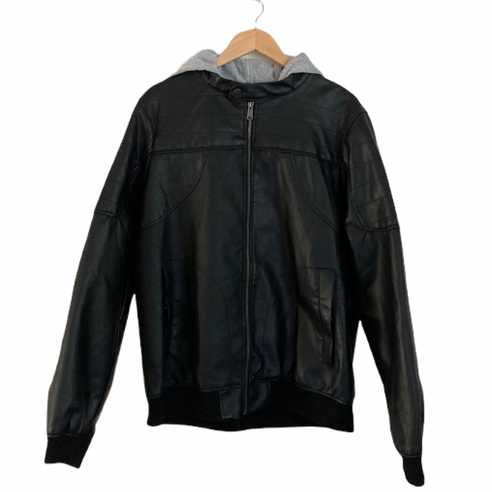 Men’s Faux Leather Jacket Size L